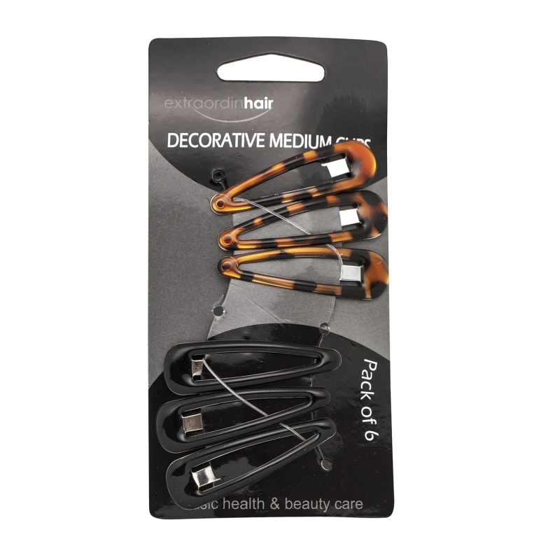 DECORATIVE MEDIUM CLIPS 6 UN.