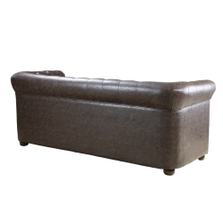 CHESTER SOFA. 3 SEATER BROWN