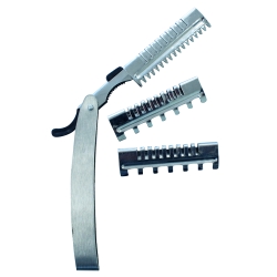 RAZOR WITH 4 METALLIC COMBS