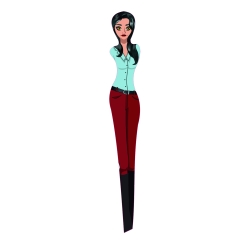 TWEEZER BLACK HAIR GIRL