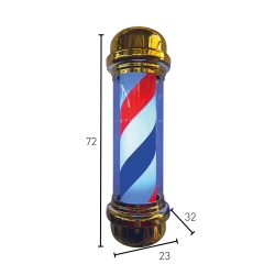 BARBER POLE - SŁUPEK - ZŁOTY (72X23X32)