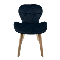 CHAISE OSLO VELOURS NOIR