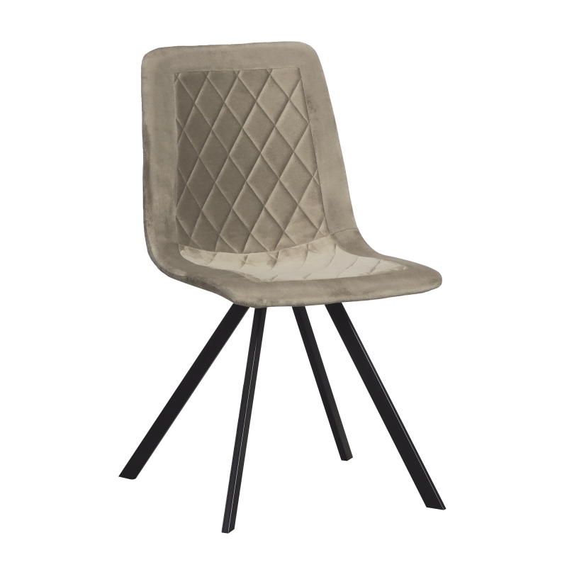 SILLA HASSELT TERCIOPELO BEIGE