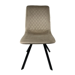 SILLA HASSELT TERCIOPELO BEIGE