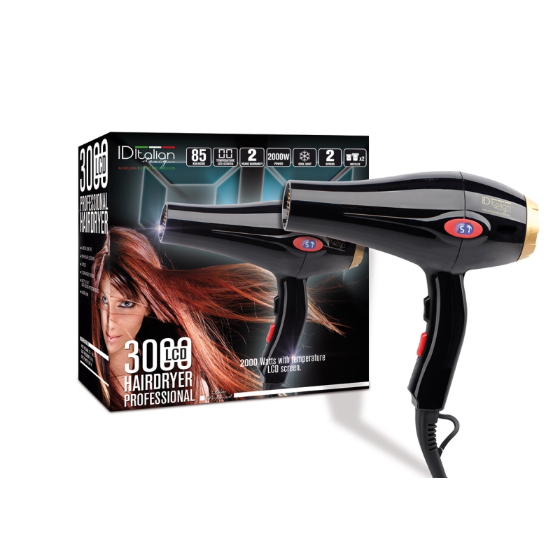 SECHES CHEVEUX DISLPLAY LCD