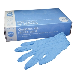 GLOVES NITRILO BLUE 100 UDS.