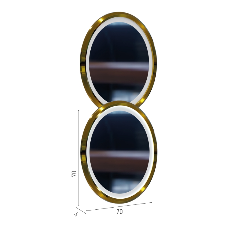 CIRCULAR MIRROR WITHOUT LIGHT