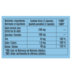 COMPLEXE CAPILLAIRE AU SABAL, À LA KÉRATINE ET À LA BIOTINE